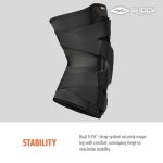 Shock Doctor Adjustable Compression Knee Brace, Large