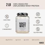 Pure Grass Fed Whey Protein Powder, 2LB