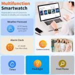 Bluetooth Smart Watch with Fitness Tracking & More