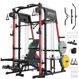 Mikolo M4 2.0 Home Gym Power Cage Bundle