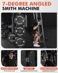 Mikolo 2000LBS Smith Machine Home Gym System