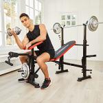 Adjustable 8-in-1 Weight Bench with Squat Rack