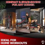 900lbs 6-in-1 Adjustable Weight Bench Set