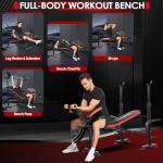 900lbs 6-in-1 Adjustable Weight Bench Set
