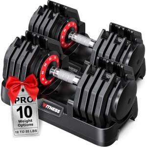 Adjustable Dumbbells Set for Home Gym Workouts