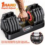Adjustable Dumbbells Set for Home Gym Workouts