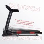 Sunny Health & Fitness Folding Incline Treadmill with Bluetooth