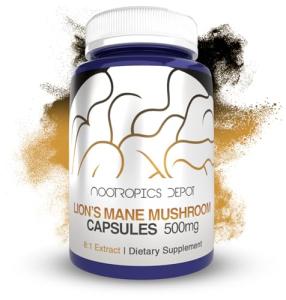 Lions Mane Mushroom Capsules 500mg | 180 Count