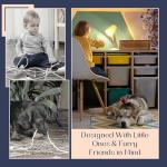 Cable Management Box with Power Strip Organizer