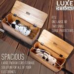 Cable Management Box with Power Strip Organizer