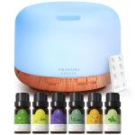 ASAKUKI 500ml Essential Oils Diffuser with 6 Oils