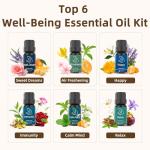 ASAKUKI Aromatherapy Diffuser with Essential Oils Set