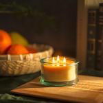 Pure Beeswax 3-Wick Candle with Cypress & Sandalwood
