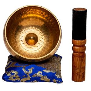 Hand-Hammered Tibetan Singing Bowl for Meditation