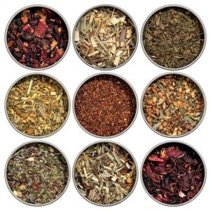 Organic Herbal Tea Sampler Gift Set - 9 Tisanes