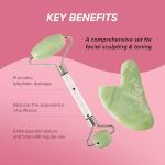 Jade Roller & Gua Sha Set for Glowing Skin