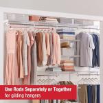 Rubbermaid Custom Closet Kit with Adjustable Shelving