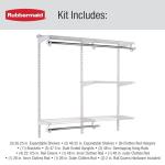 Rubbermaid Custom Closet Kit with Adjustable Shelving