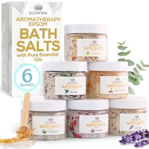 Relaxing Bath Salts Gift Set – 6 Scents