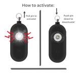 Spartan Defense Rechargeable Safety Alarm with Strobe Light