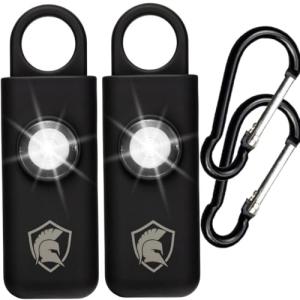 Compact Personal Safety Alarm with SOS Light - 2 Pack