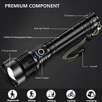 Lylting 90,000 Lumens Waterproof Rechargeable Flashlight