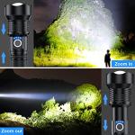 MILAOSHU 90000 Lumens Rechargeable Flashlights - 2 Pack