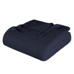 Cozy Navy Blue Cotton Blanket for All Seasons