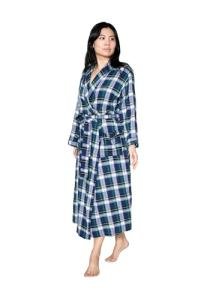 Cozy Women's Cotton Flannel Robe with Pockets
