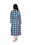 Cozy Women's Cotton Flannel Robe with Pockets