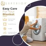 Cozy Navy Blue Cotton Blanket for All Seasons