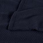 Cozy Navy Blue Cotton Blanket for All Seasons