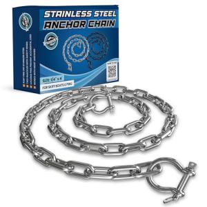 WAVESRX Stainless Steel Anchor Chain, 4 FT