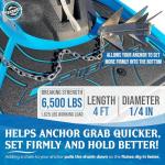 WAVESRX Stainless Steel Anchor Chain, 4 FT