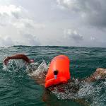 Wave Swim Buoy Float and Drybag for Safety