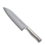 Premium Damascus Chef's Knife, 18cm Carbon Steel