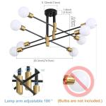 Biewalk 8-Light Mid Century Modern Chandelier