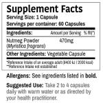 Nutmeg Seed Capsules - Plant-Based Wellness Supplement