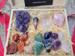 Premium Chakra Healing Crystals Set with Box