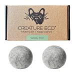 Eco-Friendly Organic Wool Dog Balls - 2-Pack