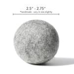 Eco-Friendly Organic Wool Dog Balls - 2-Pack