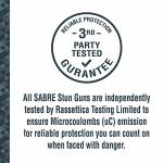 SABRE Rechargeable Stun Gun with LED Flashlight