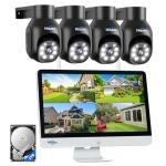 Hiseeu Wireless Security Camera System with LCD Monitor