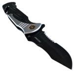 Extra Large Grey Folding Pocket Knife 10.5