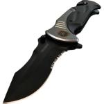 Extra Large Grey Folding Pocket Knife 10.5