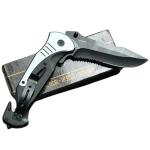 Extra Large Grey Folding Pocket Knife 10.5