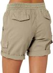 High-Waisted Women's Hiking Cargo Shorts