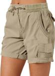 High-Waisted Women's Hiking Cargo Shorts