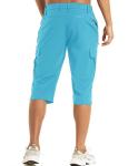 MAGCOMSEN Men's Ice Blue Capri Shorts for All Activities
