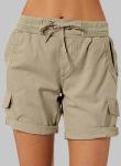 High-Waisted Women's Hiking Cargo Shorts